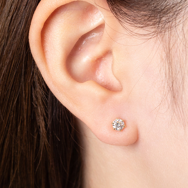 K18/Pt「0.6ct マリリン」ピアス