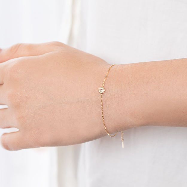 K18/Pt「ミニビジュー」ブレスレット