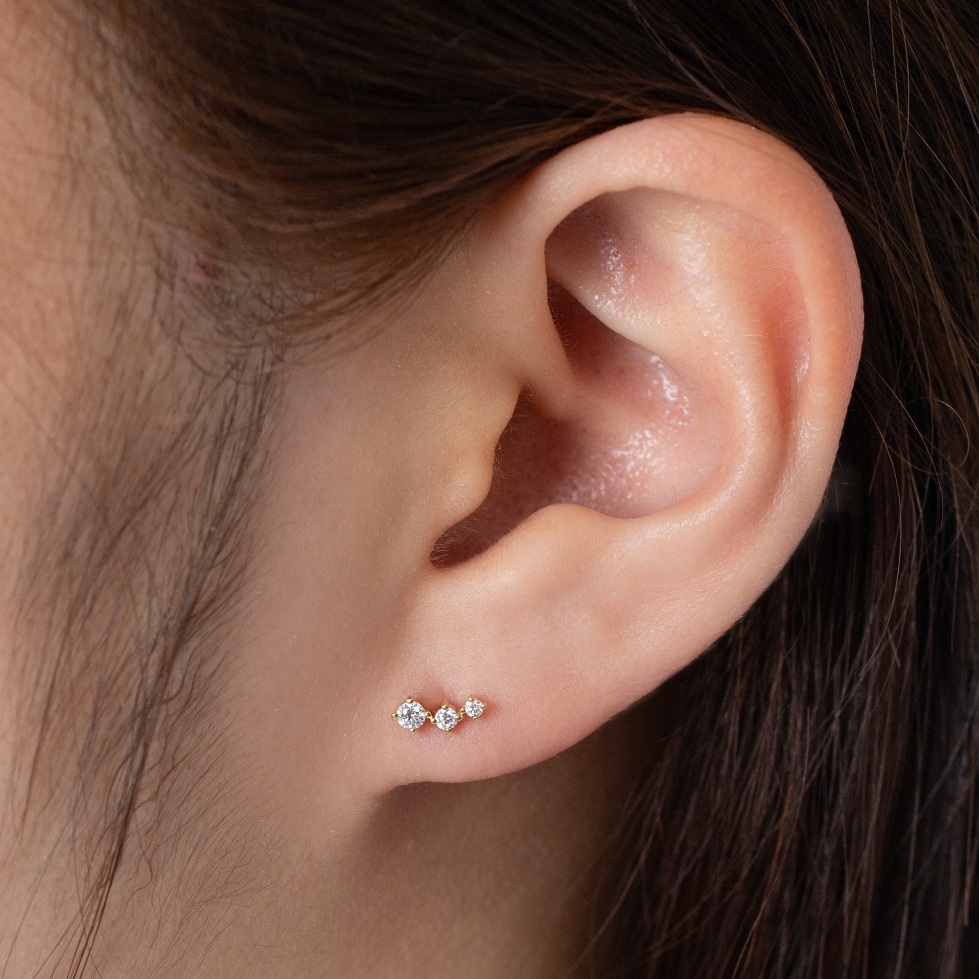 K18/Pt「リエータ」ピアス