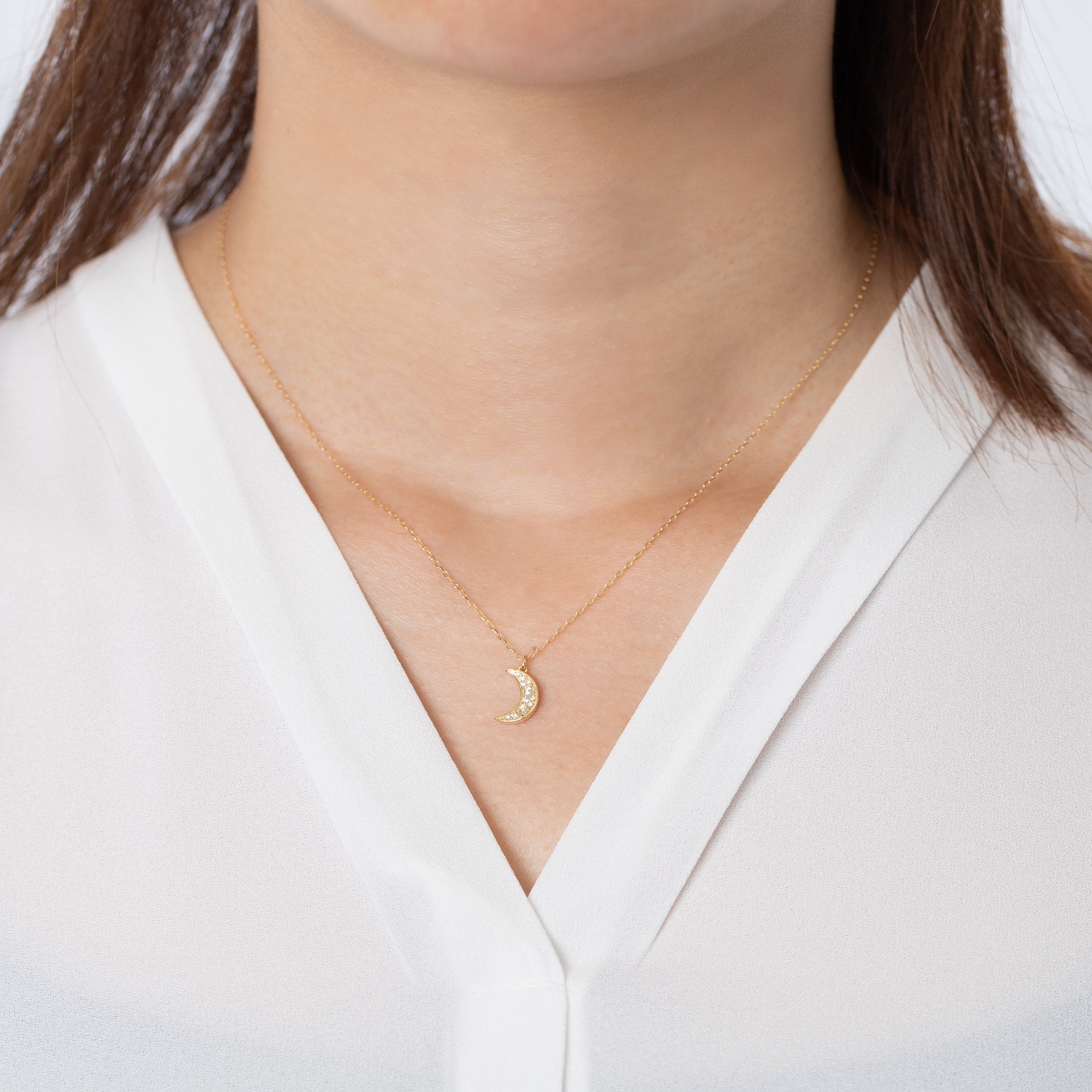 K18/Pt「アークルン」ネックレス