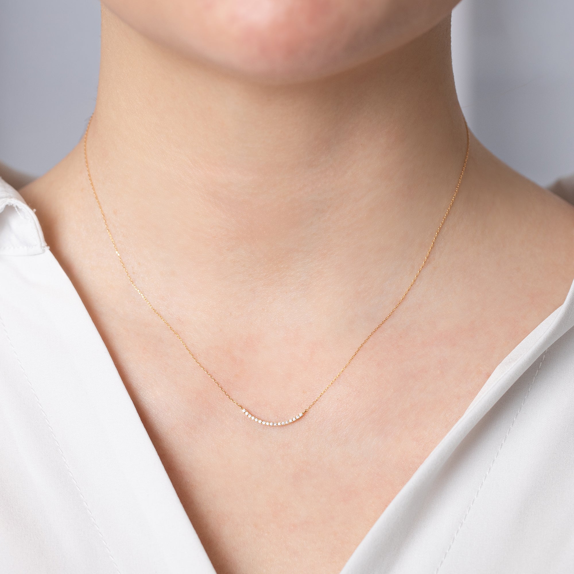 K18「セリナライン スモール」ネックレス