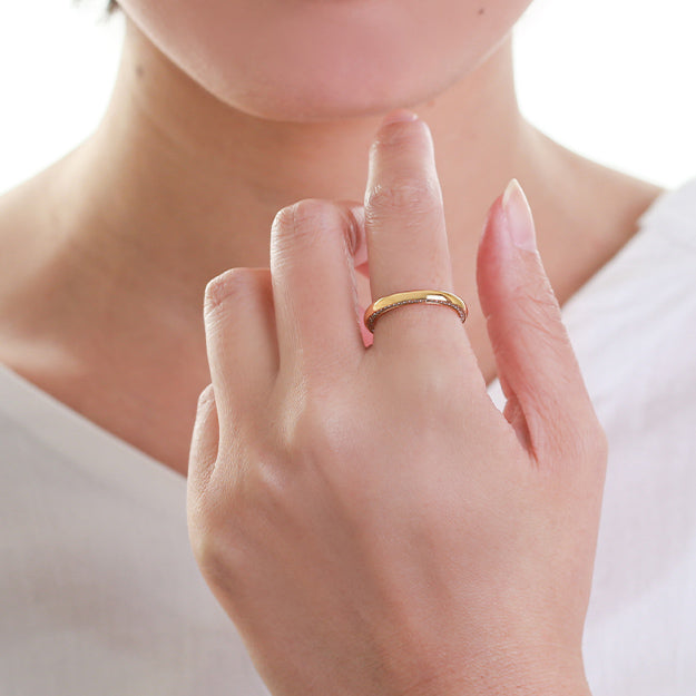 K18/Pt「エターナルダイヤ」リング