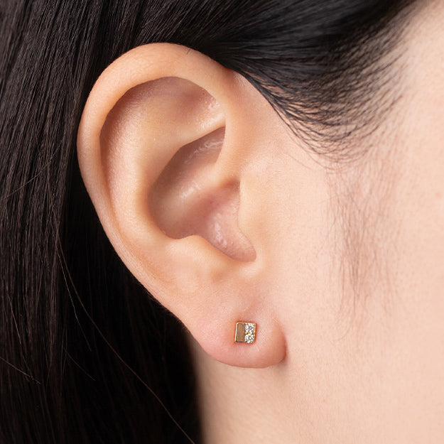 K18/Pt「イデア」ピアス(片耳用)