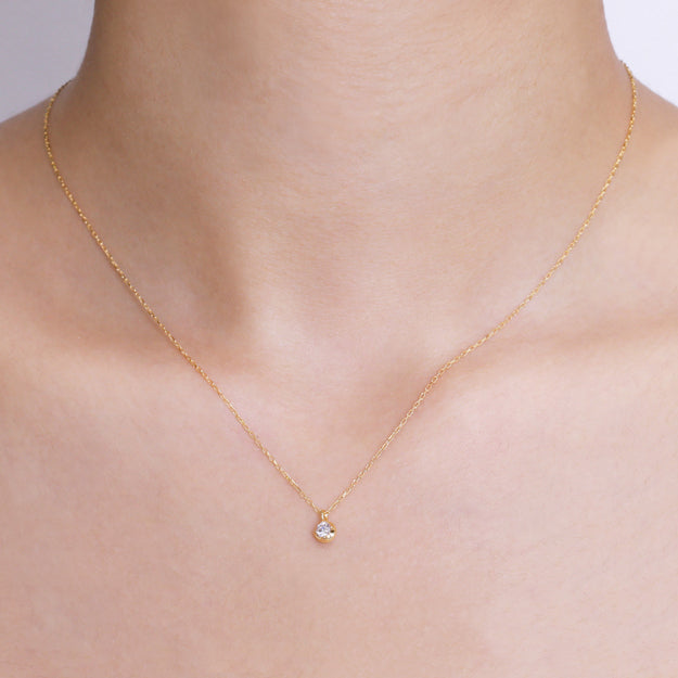 K18/Pt「0.1ctコロ」ネックレス