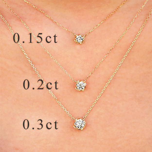 「0.3ct ラウラ」ネックレス