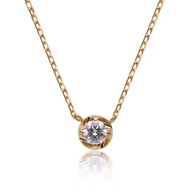 K18/Pt「0.15ctラウラ」ネックレス