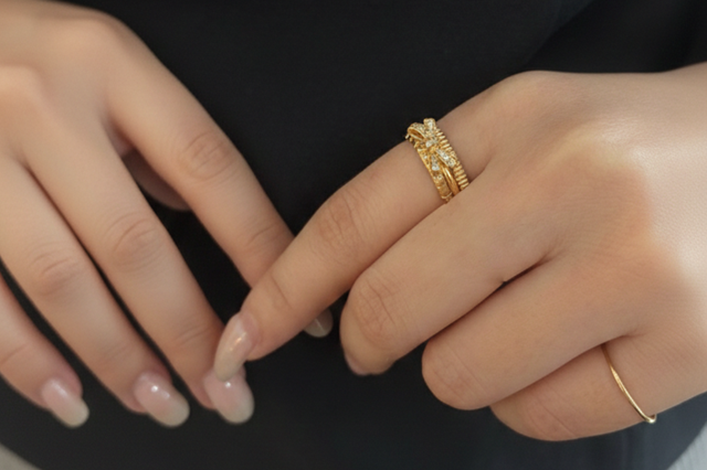 バレンタインに、ときめきを指先に結ぶリボンジュエリーコーデ