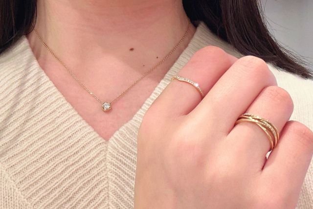 K18/Pt「ストローチェーン」ネックレス｜【オレフィーチェ】Orefice