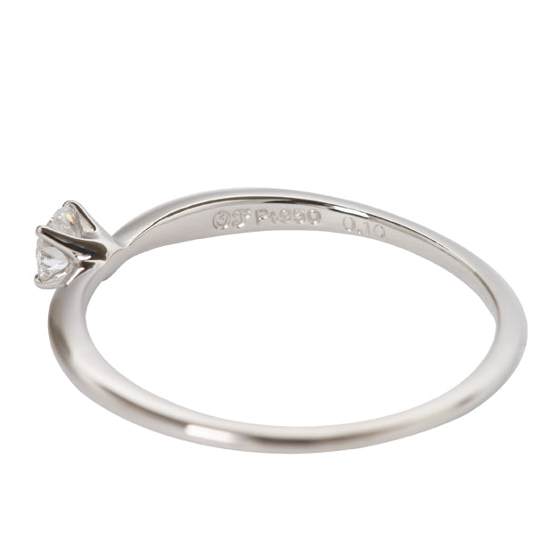 K18/Pt「中石0.1ct マリー」エンゲージリング