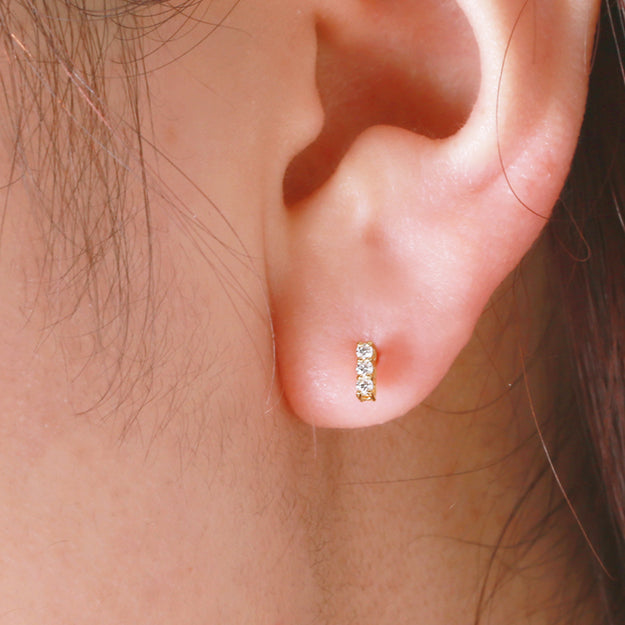 K18/Pt「ハンナ」ピアス