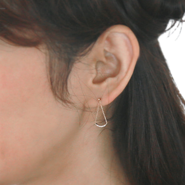 K18/Pt「ベラ」ピアス