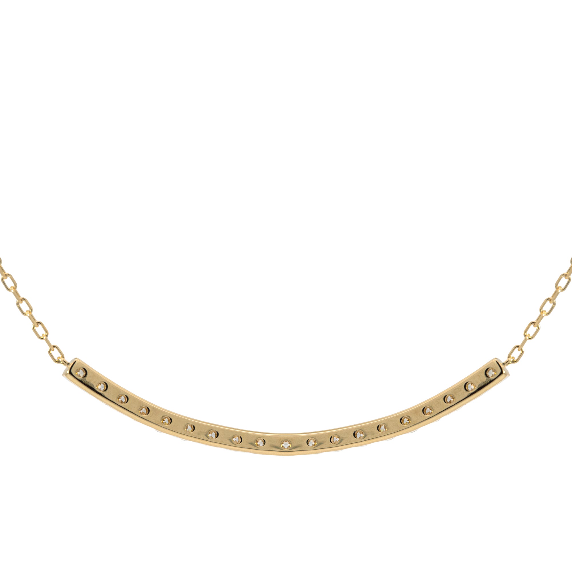 K18/Pt「ディアライン ラージ」ネックレス