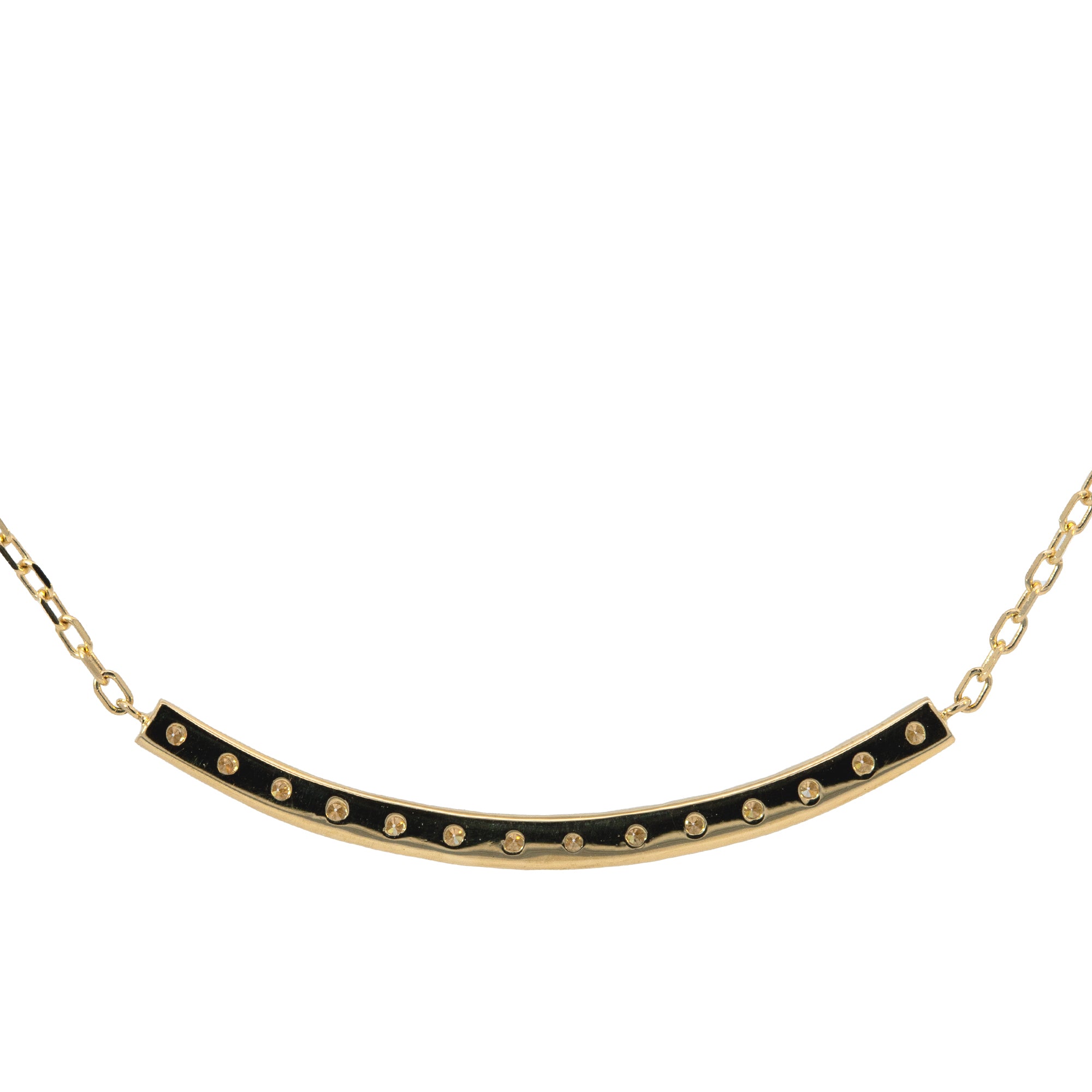 K18/Pt「ディアライン ミディアム」ネックレス