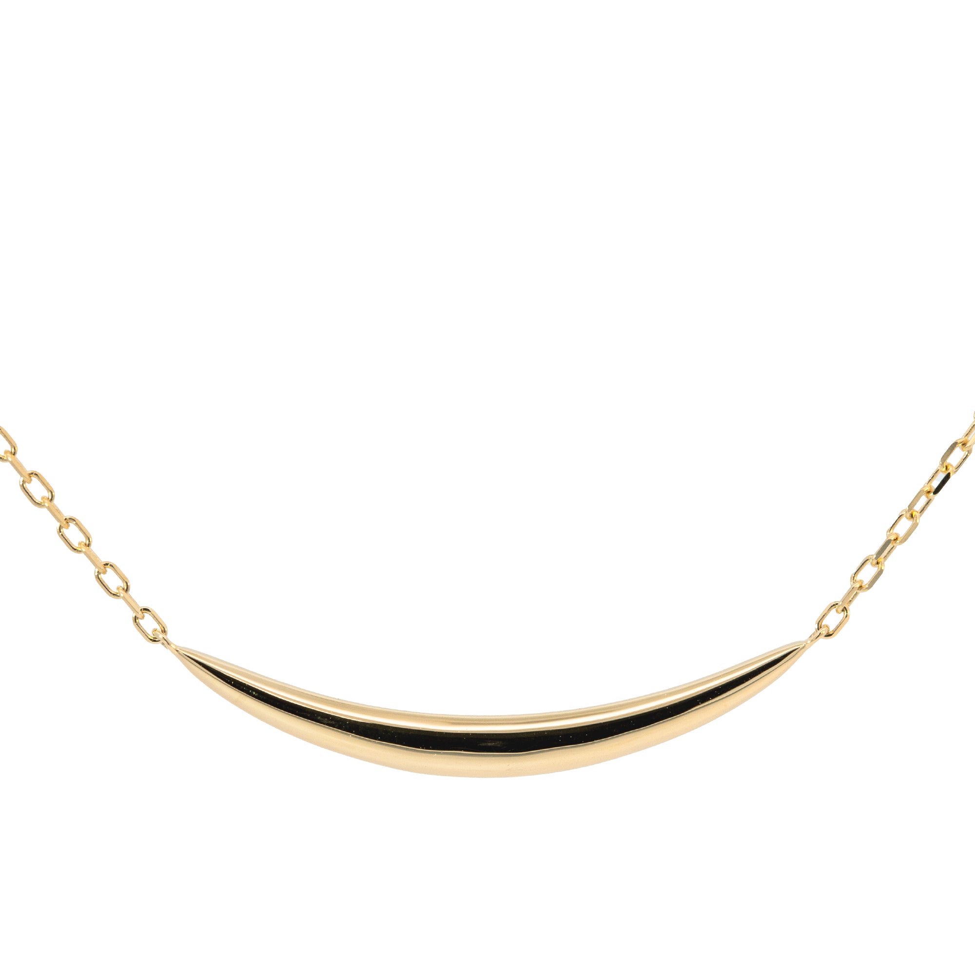 K18/Pt「ルナライン ミディアム」ネックレス