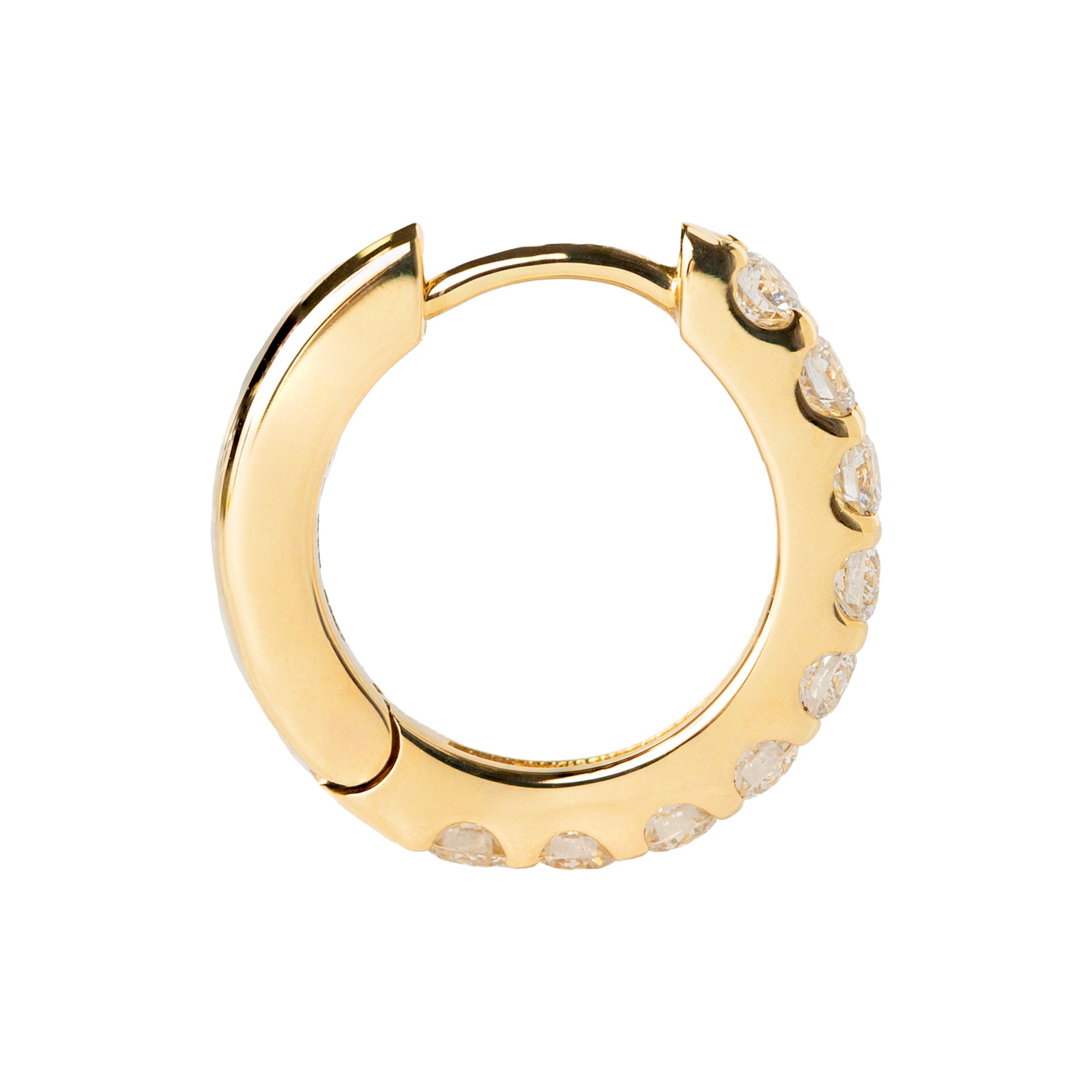 2月12日発売 K18/Pt「クラリナ フープ ミディアム」ピアス(片耳用