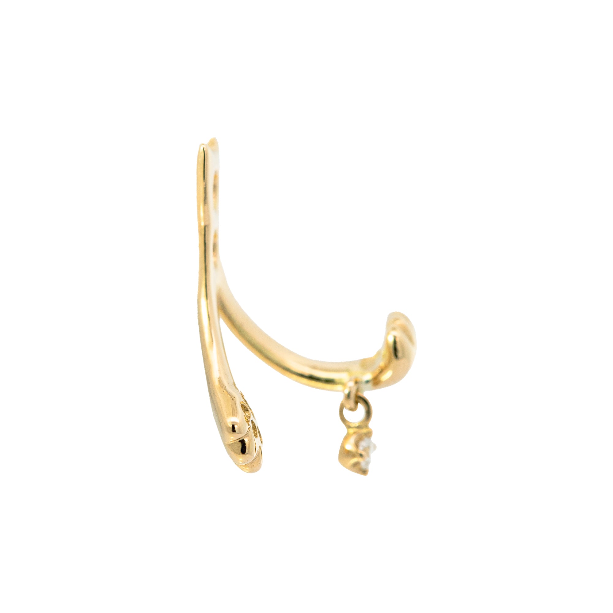 K18/Pt「マウヤール」ピアスチャーム（片耳用）｜【オレフィーチェ