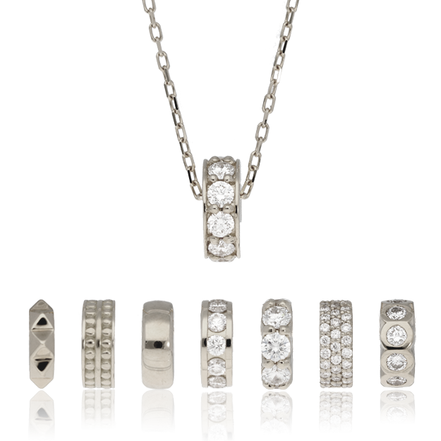 K18/Pt「エタニティ」ネックレス|【オレフィーチェ】Orefice K18/Pt「エタニティ」ネックレス|【オレフィーチェ】Orefice