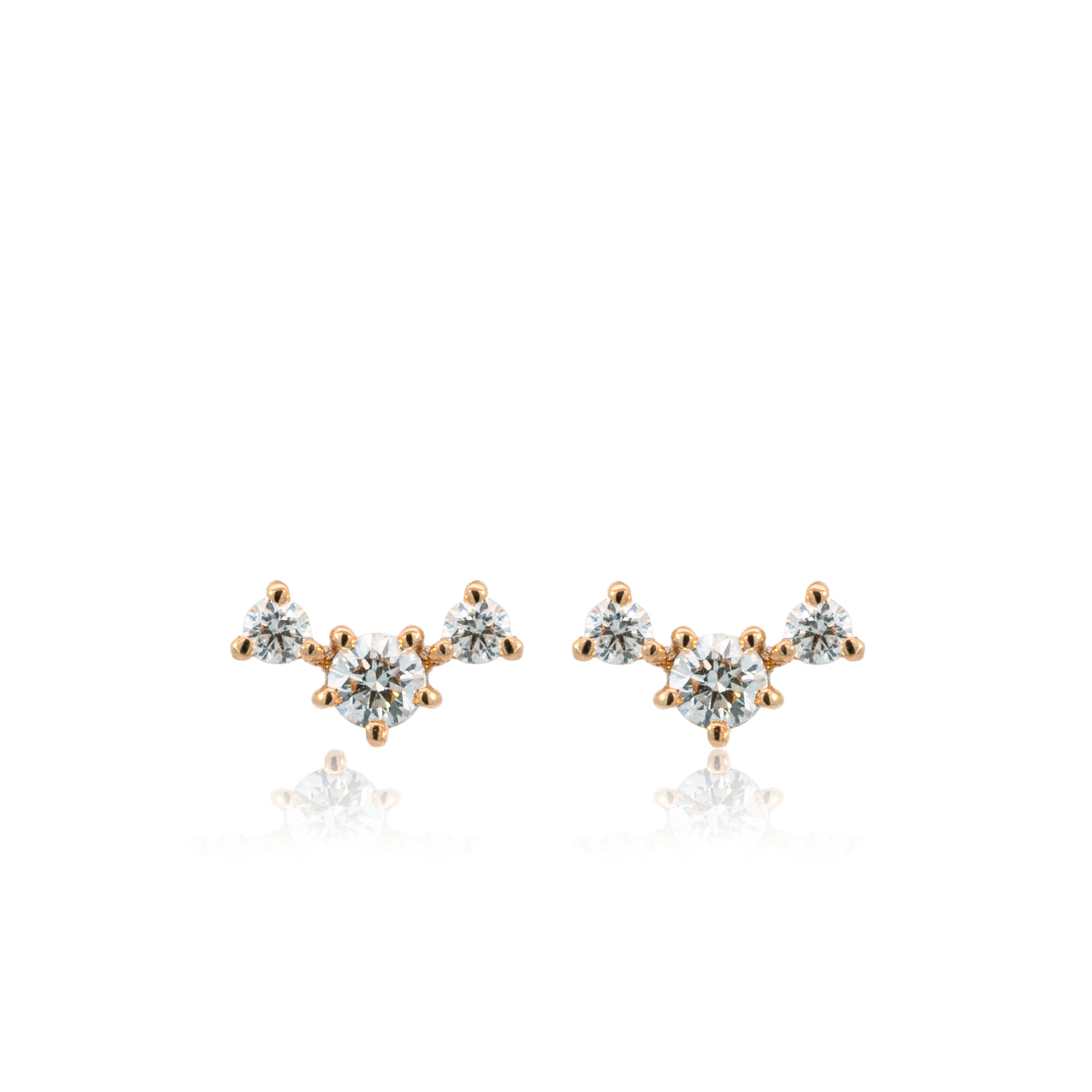 K18/Pt「リオッタ」ピアス　