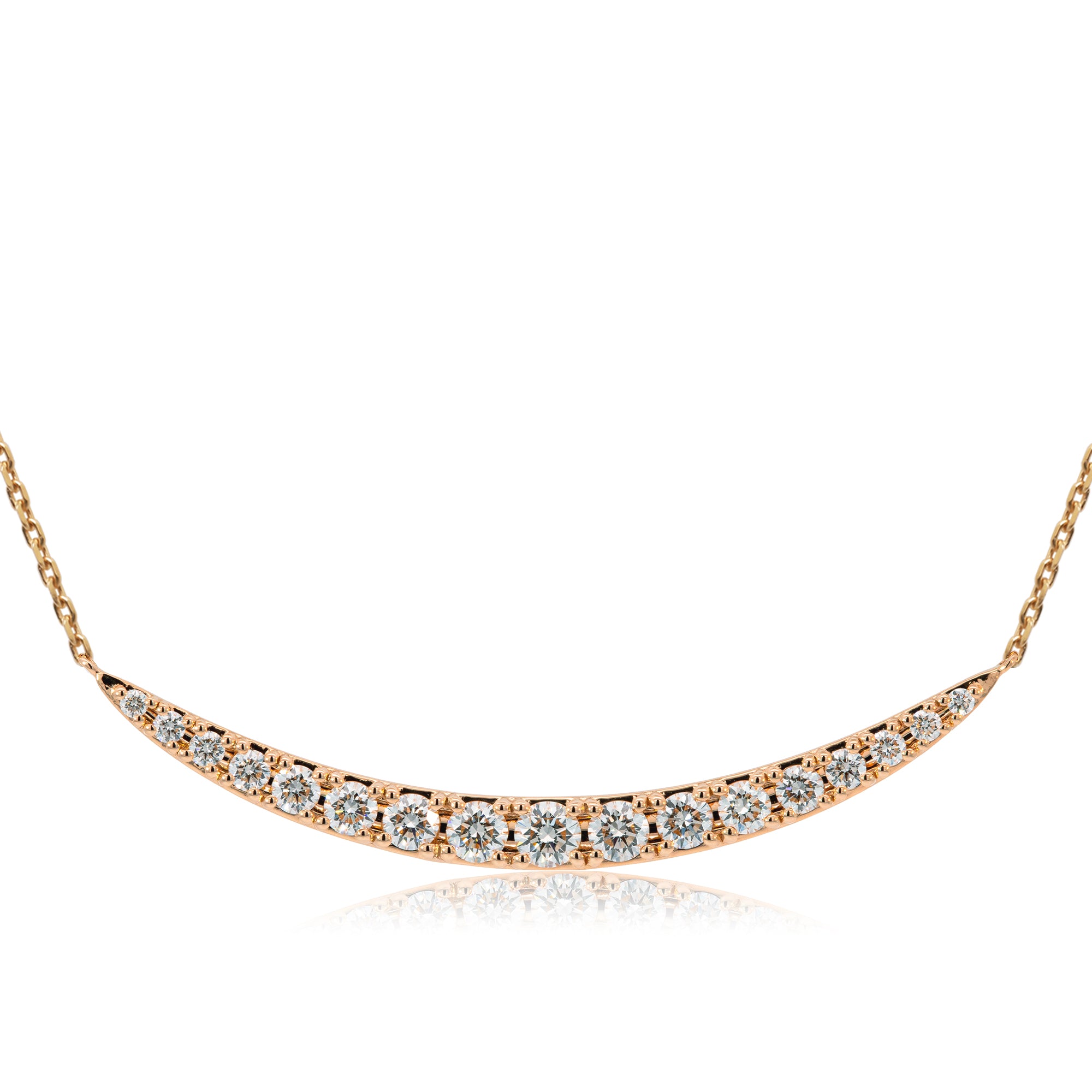 K18/Pt「ルナライン EXラージ」ネックレス｜【オレフィーチェ】Orefice