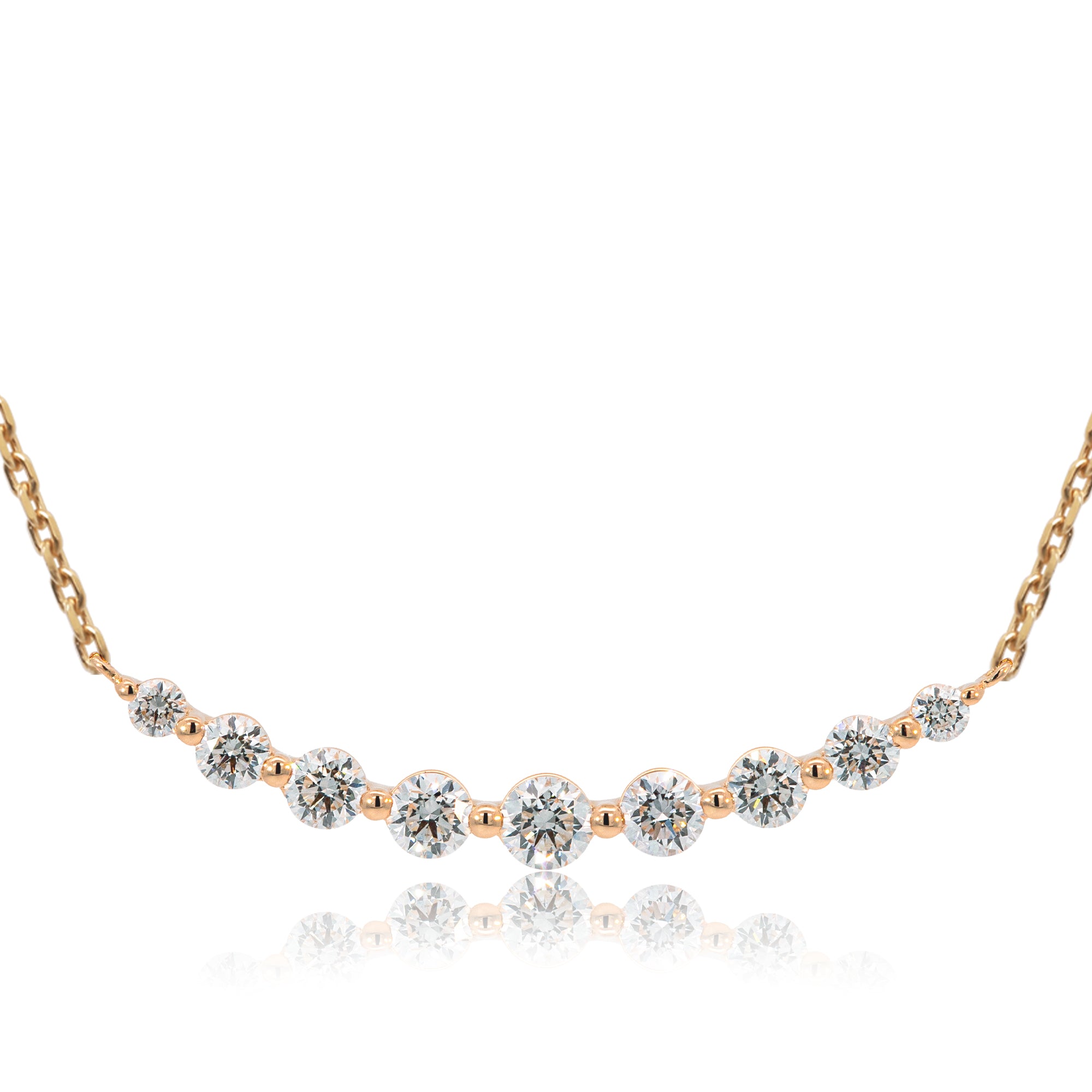 K18/Pt「ルミライン ラージ」ネックレス