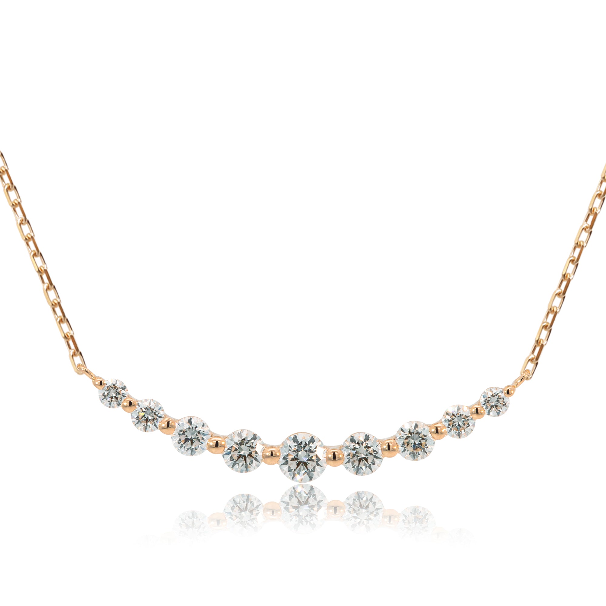 K18/Pt「ルミライン ミディアム」ネックレス