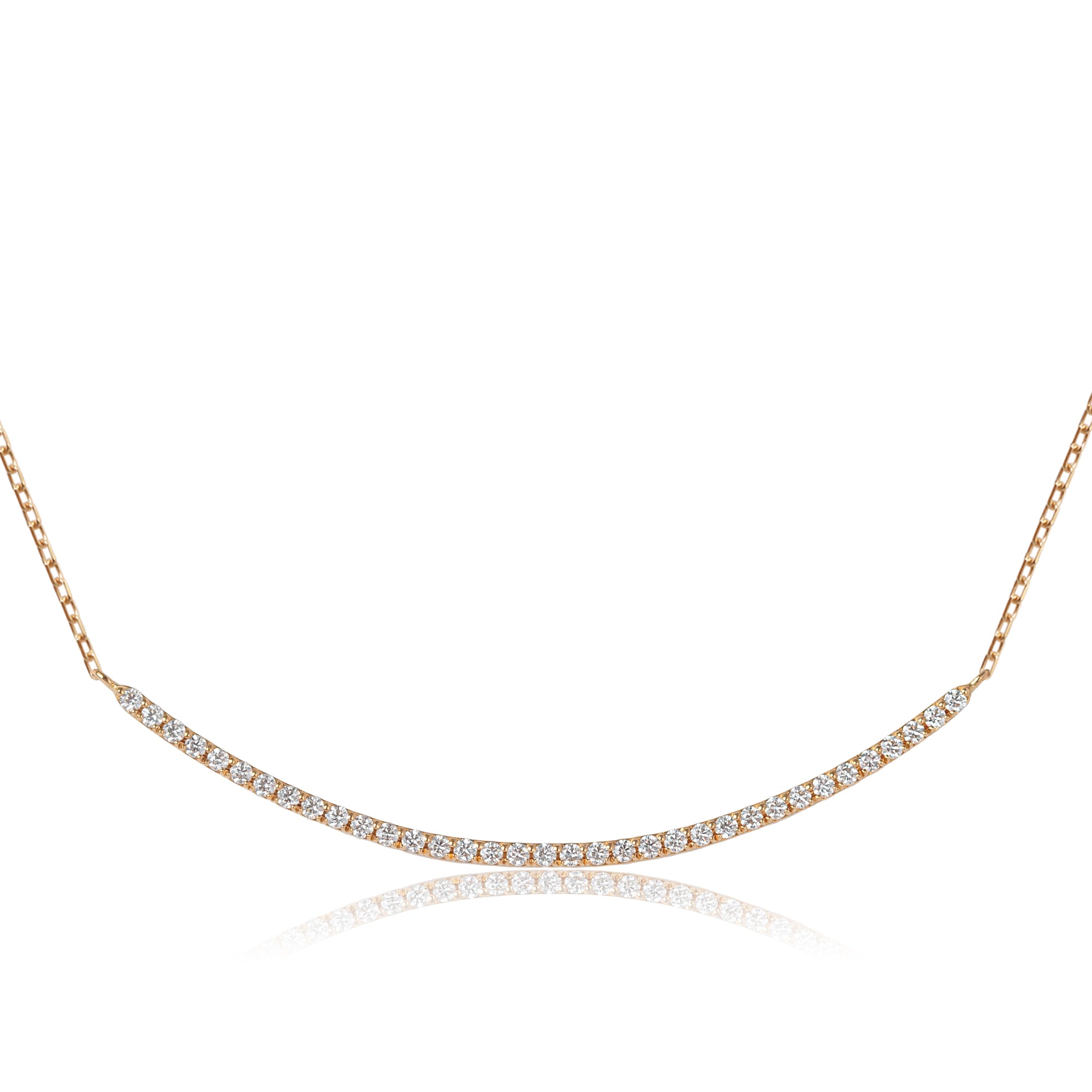 K18/Pt「セリナライン ミディアム」ネックレス