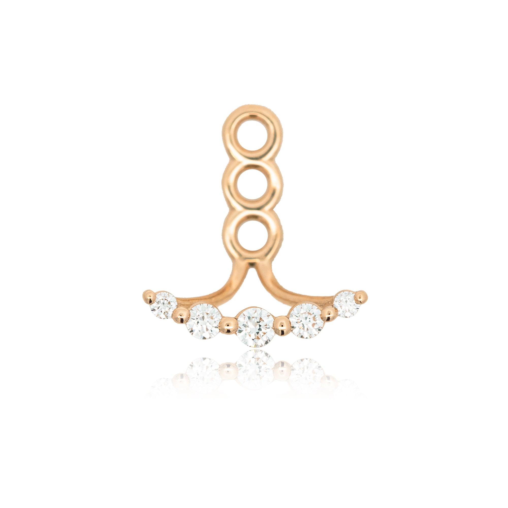 10月23日発売 K18/Pt「ルミライン」ピアスチャーム(片耳用