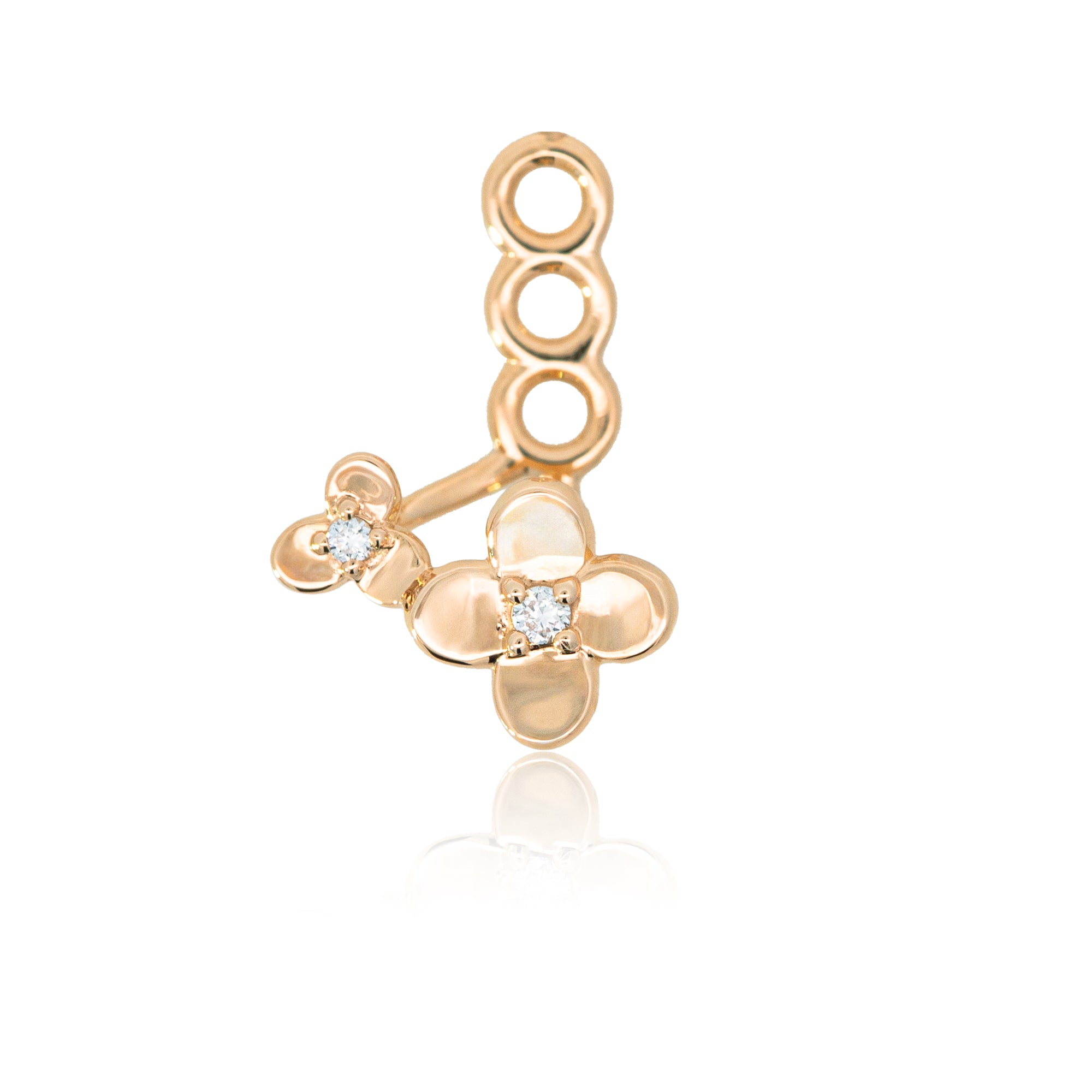 アクセサリー Tai K18/Pt「フィオリア」ピアスチャーム（片耳用）｜【オレフィーチェ