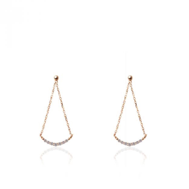 K18/Pt「ベラ」ピアス