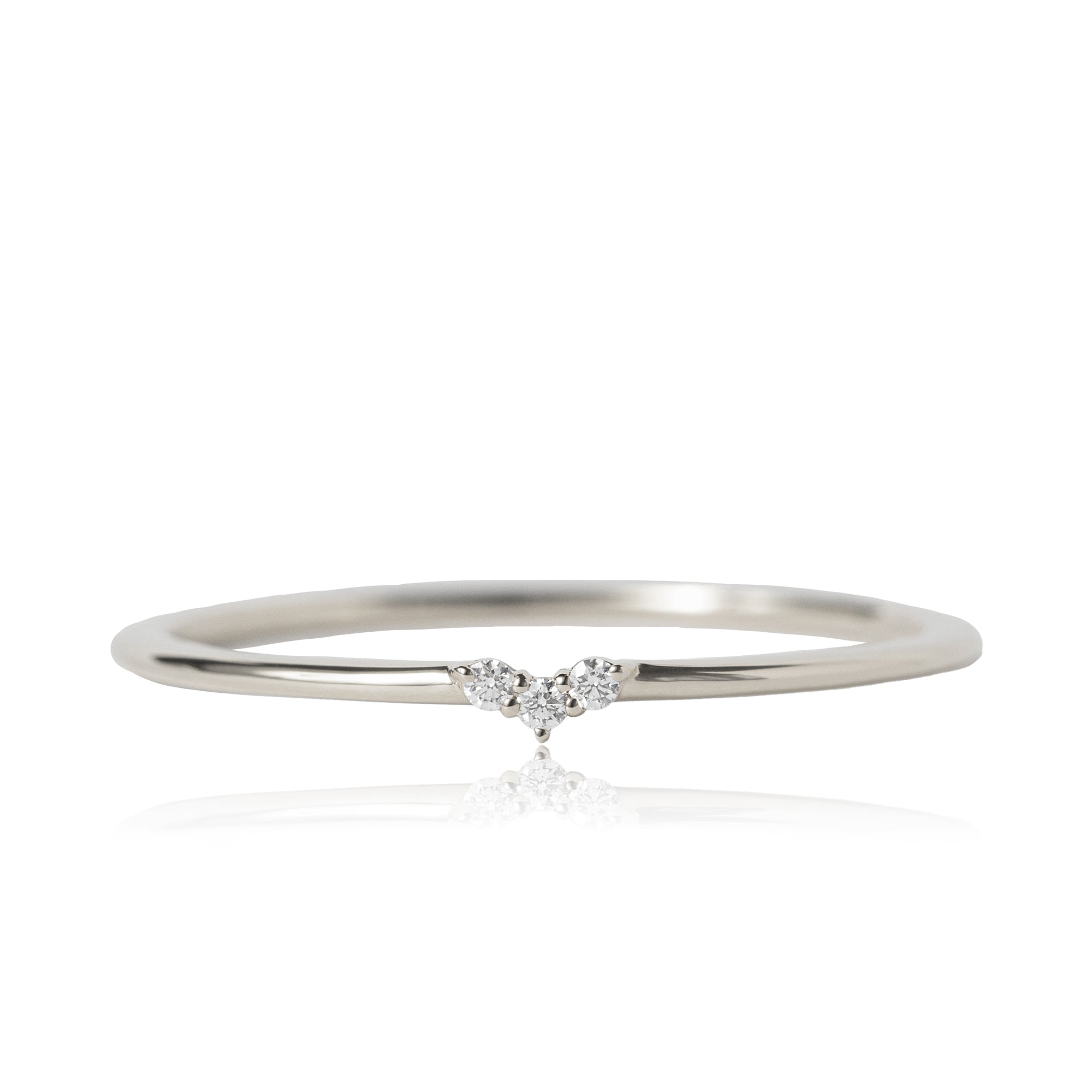 ほぼ新品☆OFオレフィーチェ「ミニスタッズ」ピンキーリング K18PG( 0