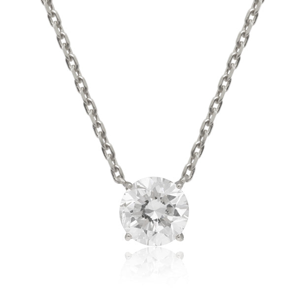 K18/Pt「0.5ctルピナス」ネックレス