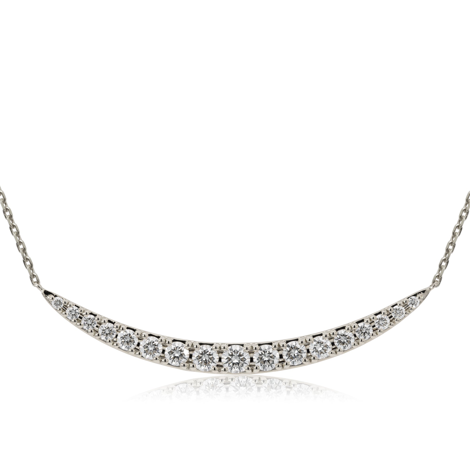 K18/Pt「ルナライン EXラージ」ネックレス