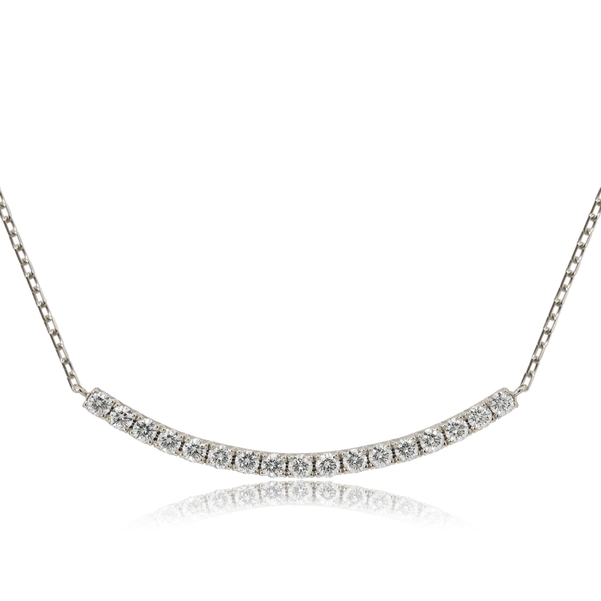 K18/Pt「ディアライン スモール」ネックレス｜【オレフィーチェ】Orefice