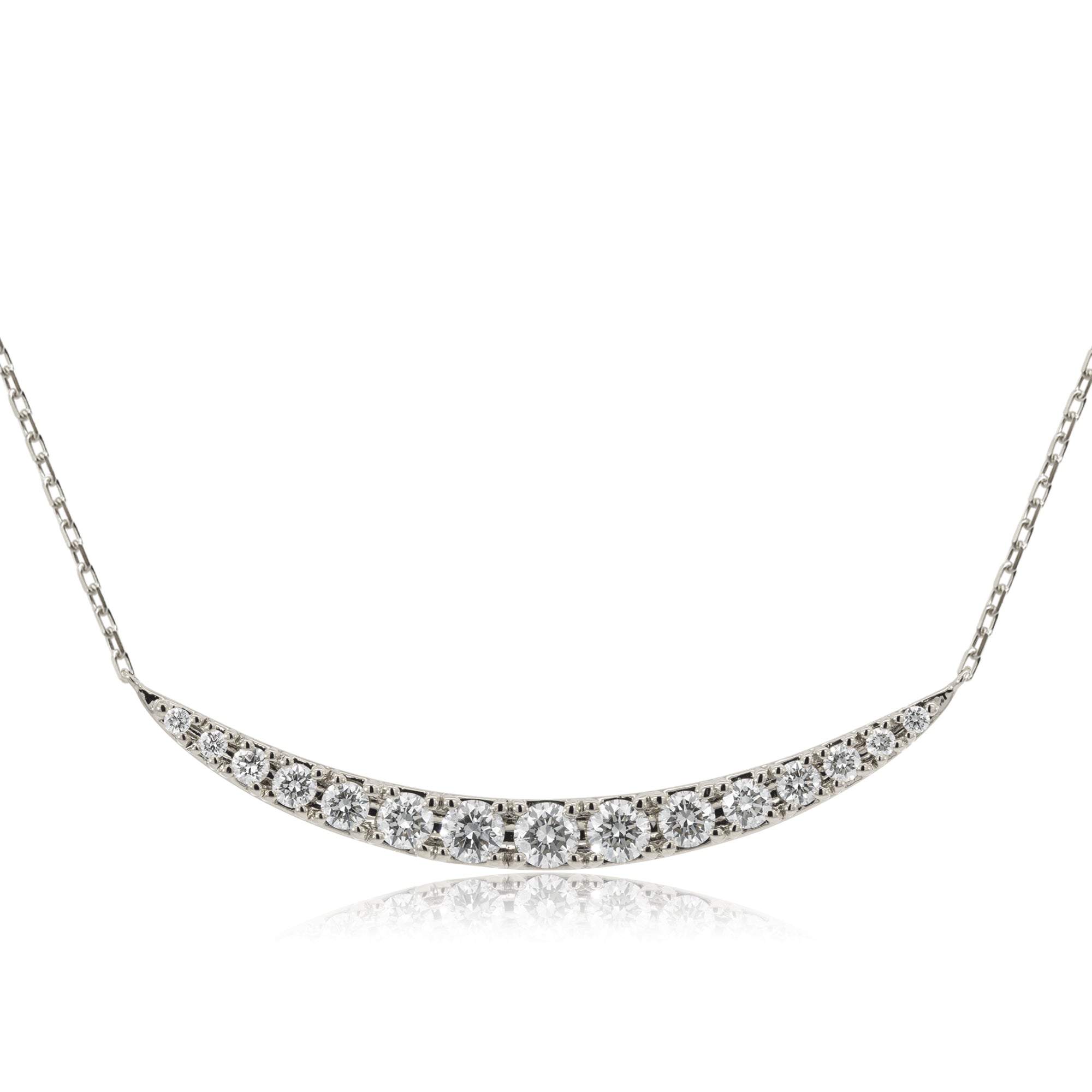 K18/Pt「ルナライン ラージ」ネックレス｜【オレフィーチェ】Orefice