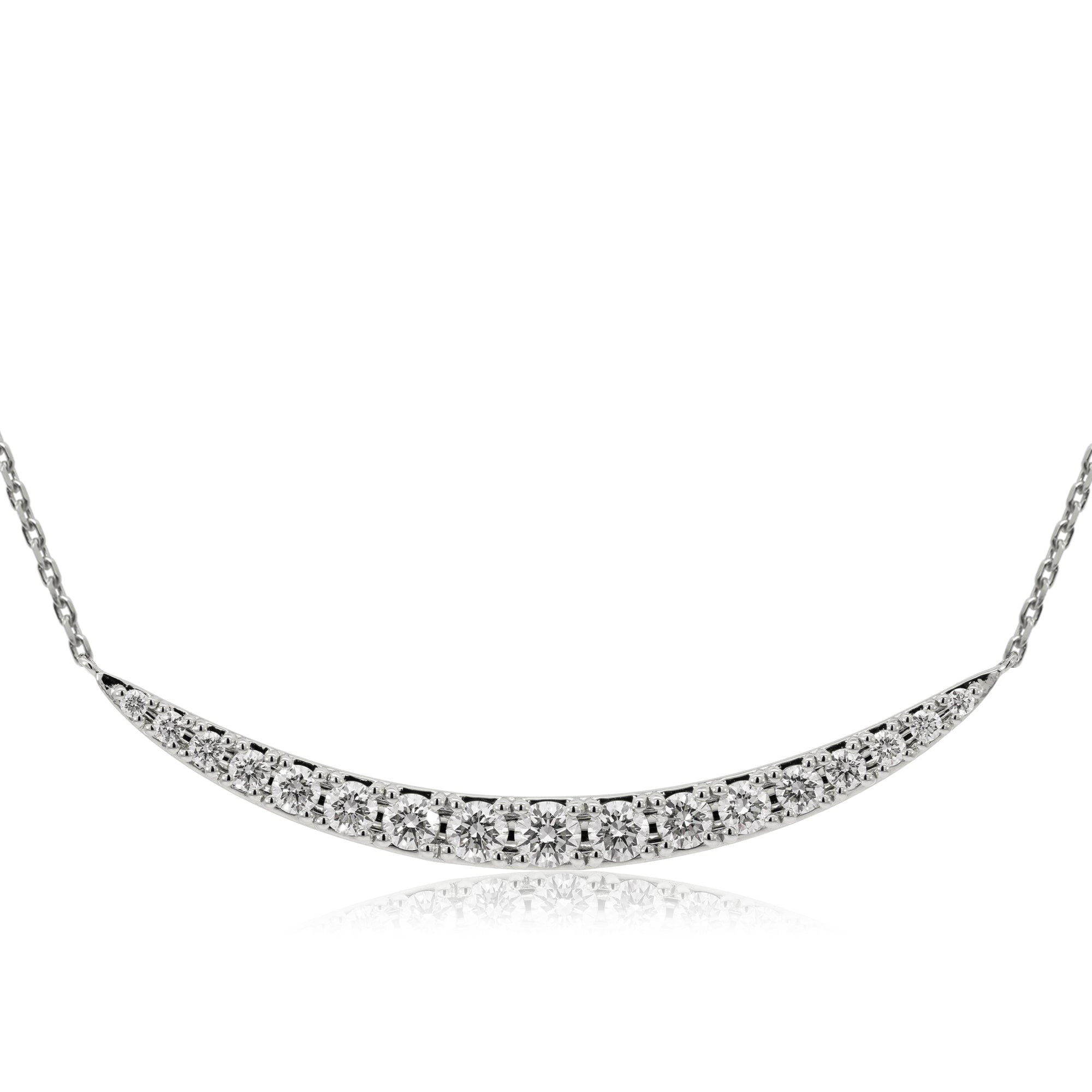 K18/Pt「ルナライン EXラージ」ネックレス