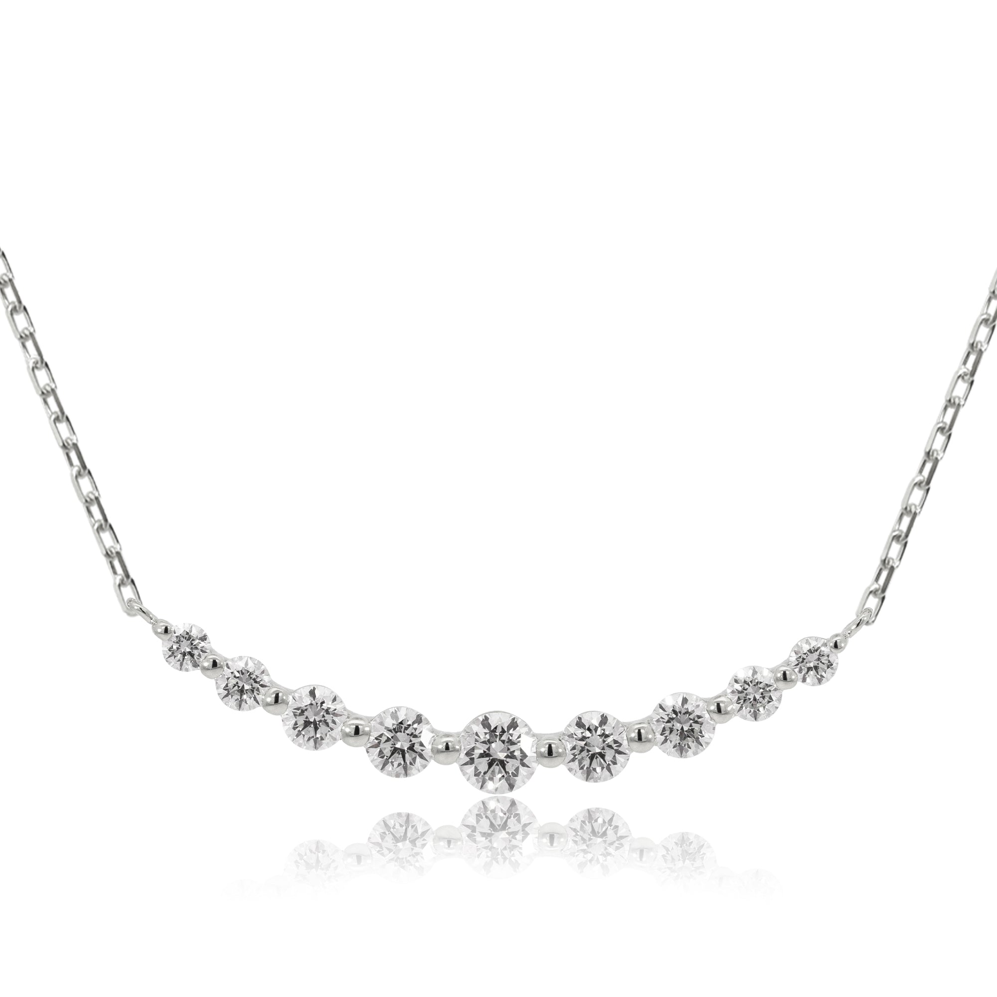 K18/Pt「ルミライン ミディアム」ネックレス