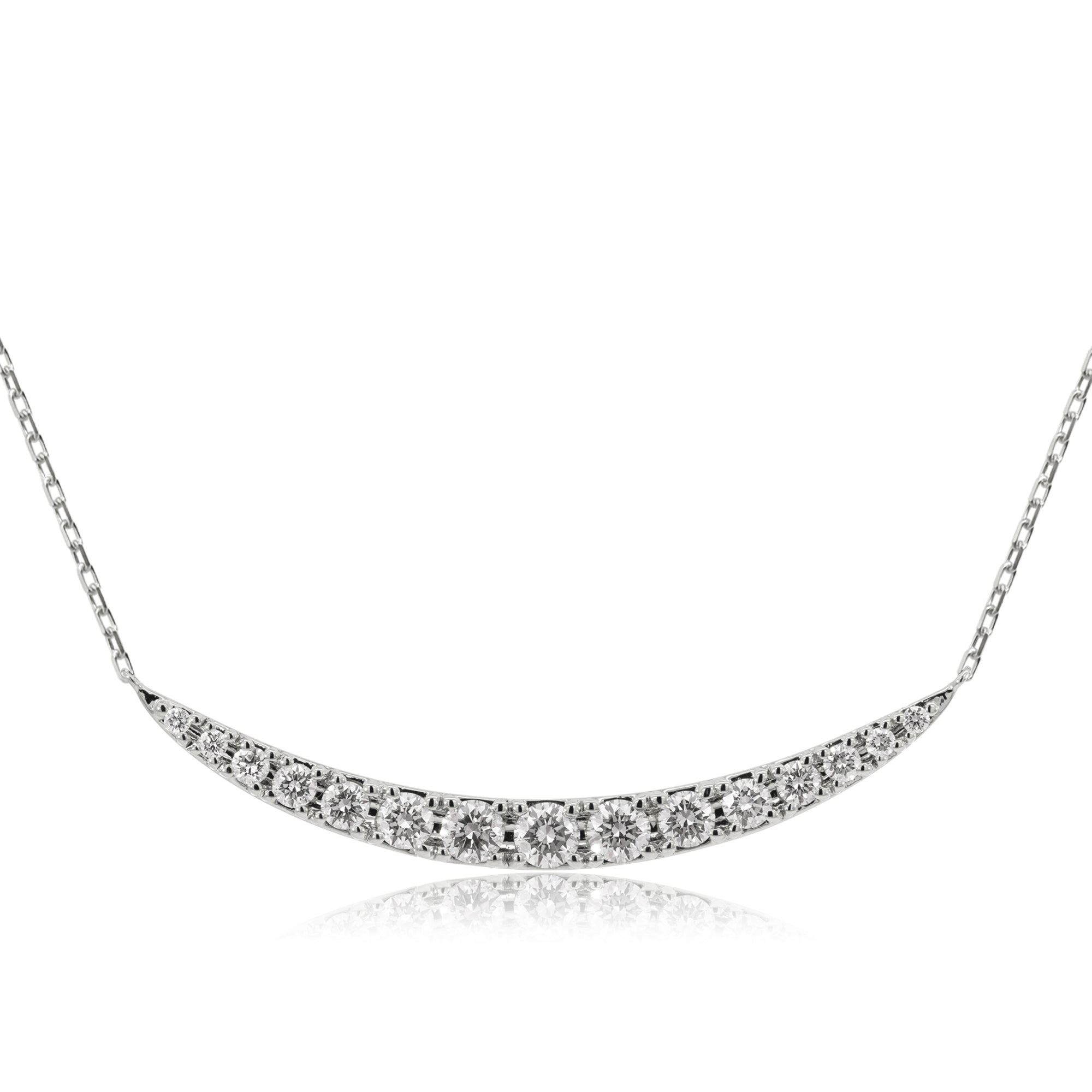 K18/Pt「ルナライン ラージ」ネックレス｜【オレフィーチェ】Orefice