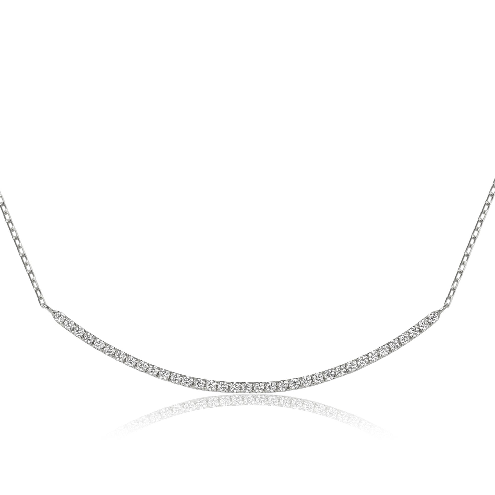 K18/Pt「セリナライン ミディアム」ネックレス