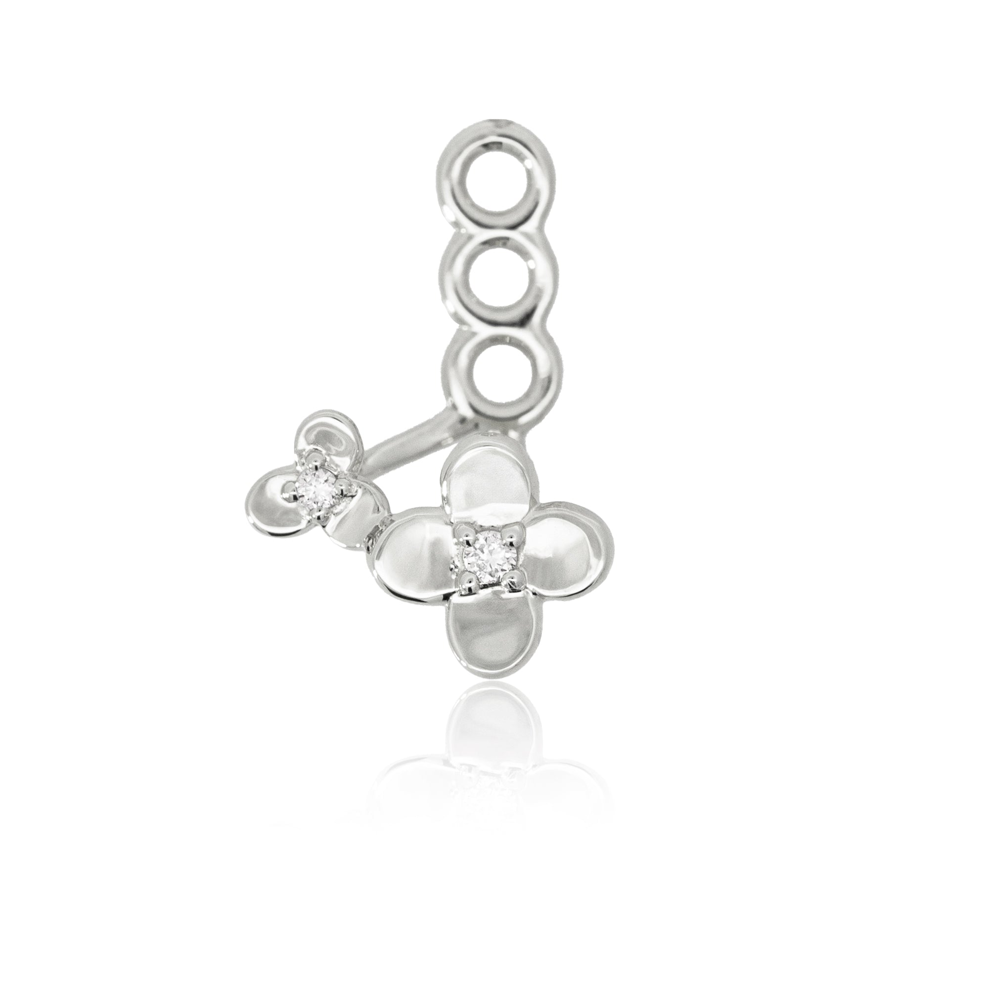 K18/Pt「フィオリア」ピアスチャーム（片耳用）｜【オレフィーチェ