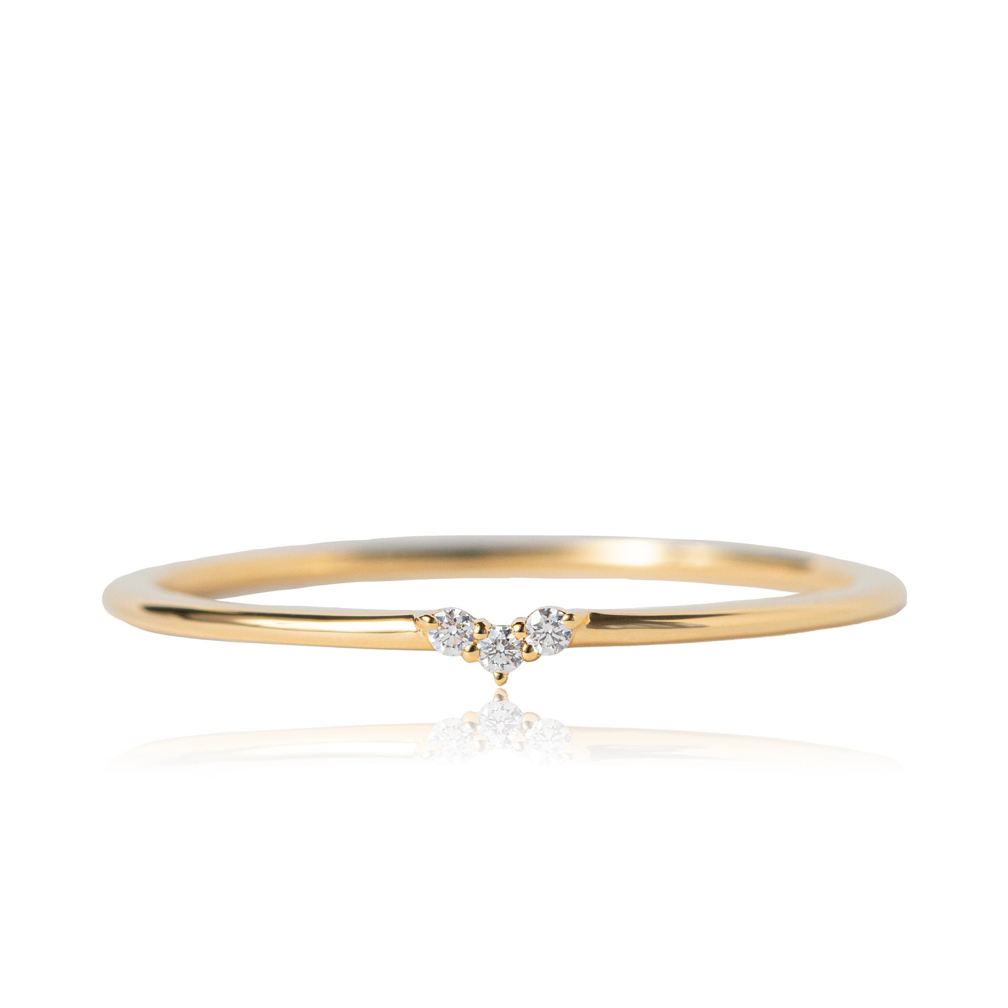 K18/Pt「ミアナ」リング － イエローゴールド｜【オレフィーチェ