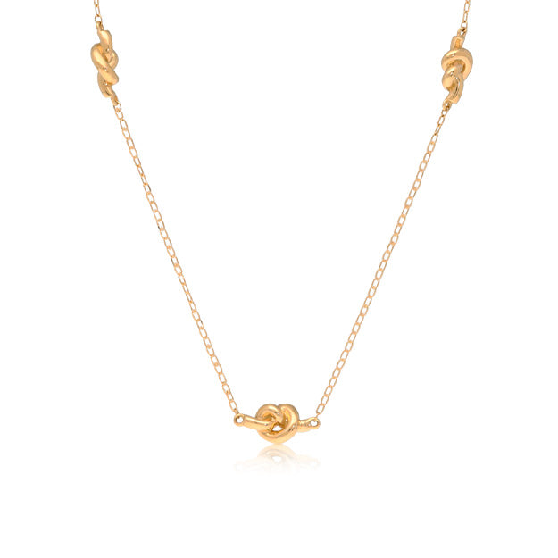 K18/Pt ステーションノーテ ネックレス