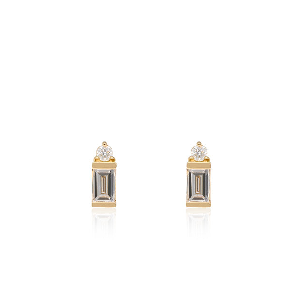 K18/Pt「スペッキオ」ピアス