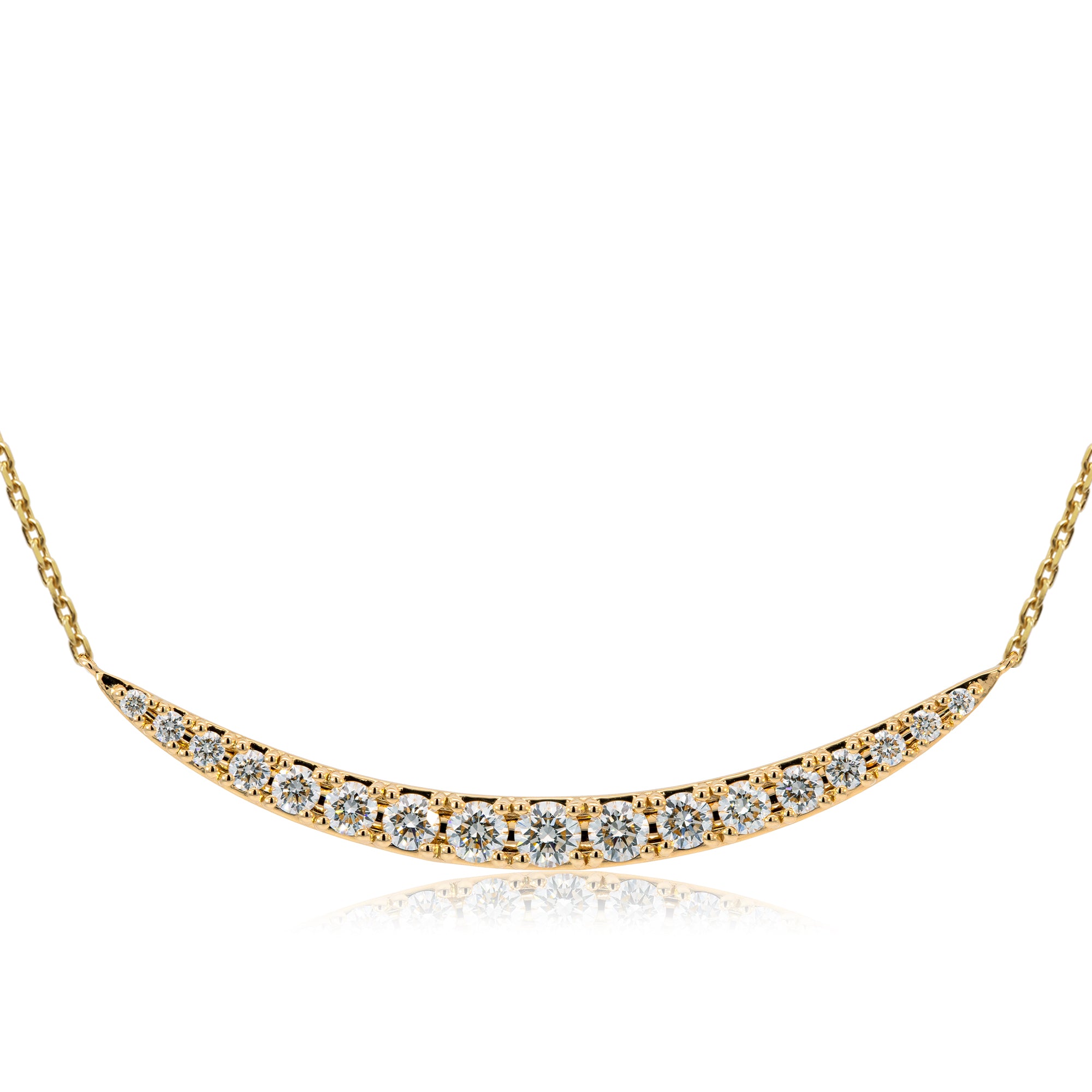 【新品未使用】オレフィーチェ＊ネックレス＊K18YG K18/Pt「0.1ctオルフェ」ネックレス｜【オレフィーチェ】Orefice