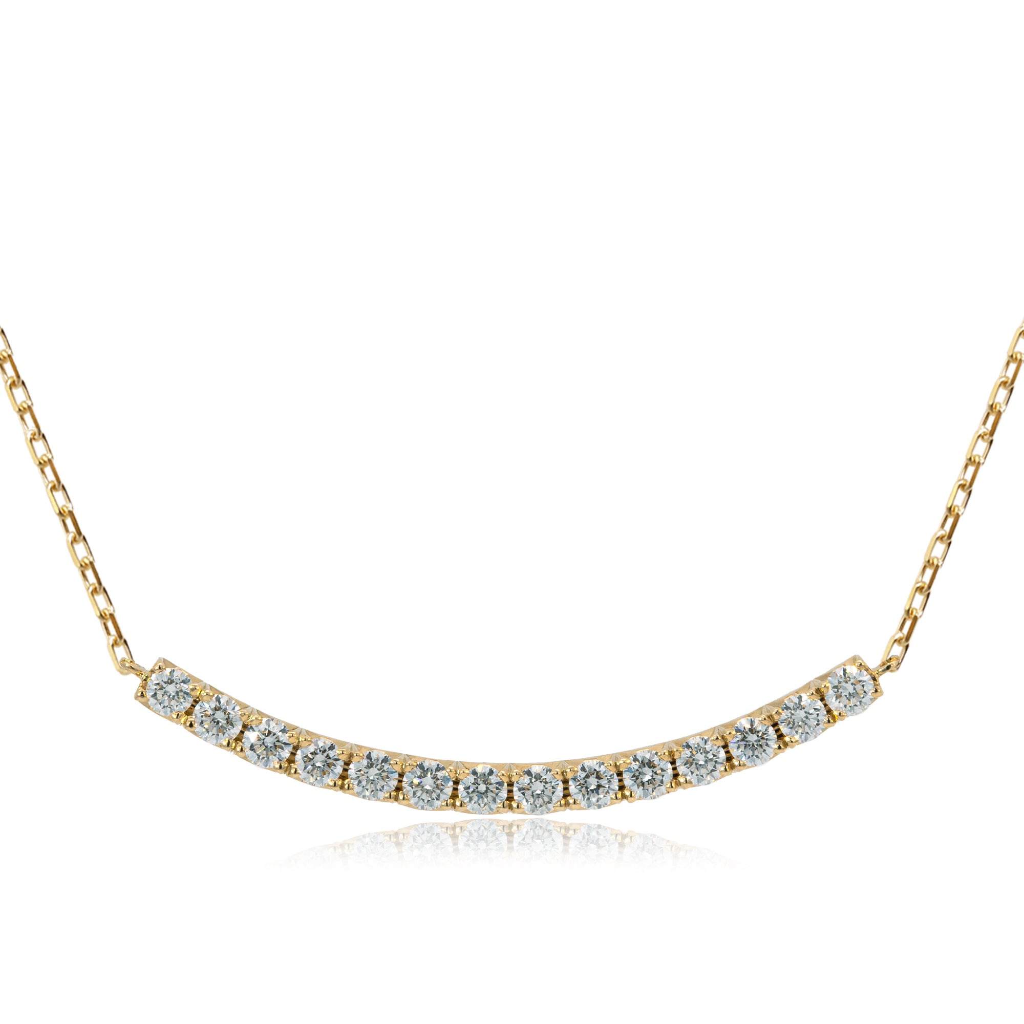 K18/Pt「ディアライン ミディアム」ネックレス｜【オレフィーチェ】Orefice