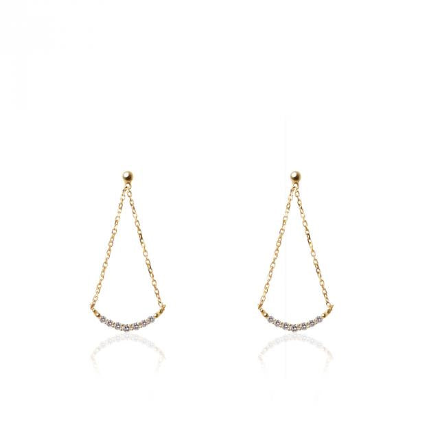 K18/Pt「ベラ」ピアス