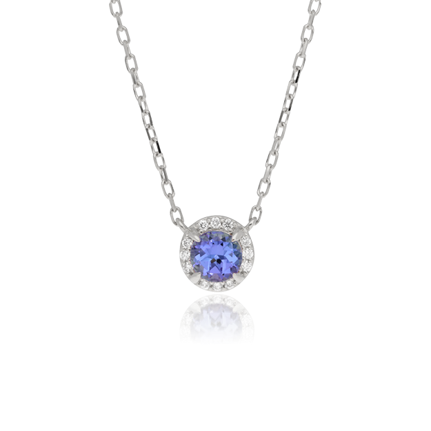 K18/Pt「タンザナイト ロミー」ネックレス|【オレフィーチェ】Orefice K18/Pt「タンザナイト ロミー」ネックレス|【オレフィーチェ】Orefice