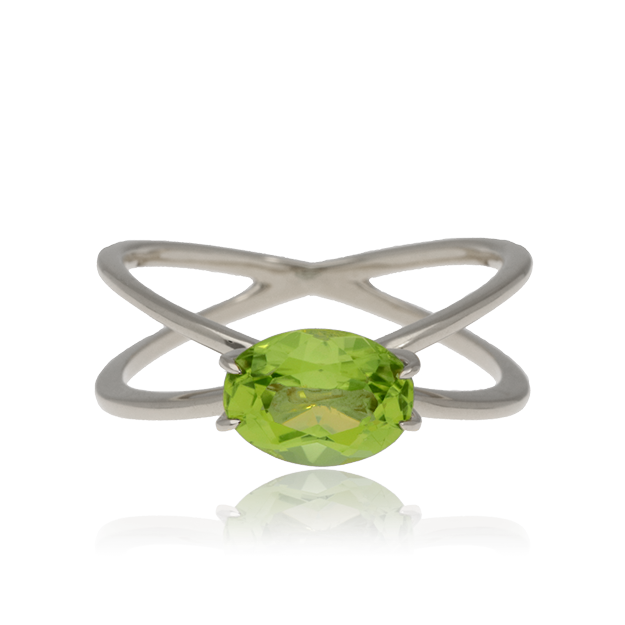 K18/Pt「ペリドット リディア」リング|【オレフィーチェ】Orefice K18/Pt「ペリドット リディア」リング|【オレフィーチェ】Orefice