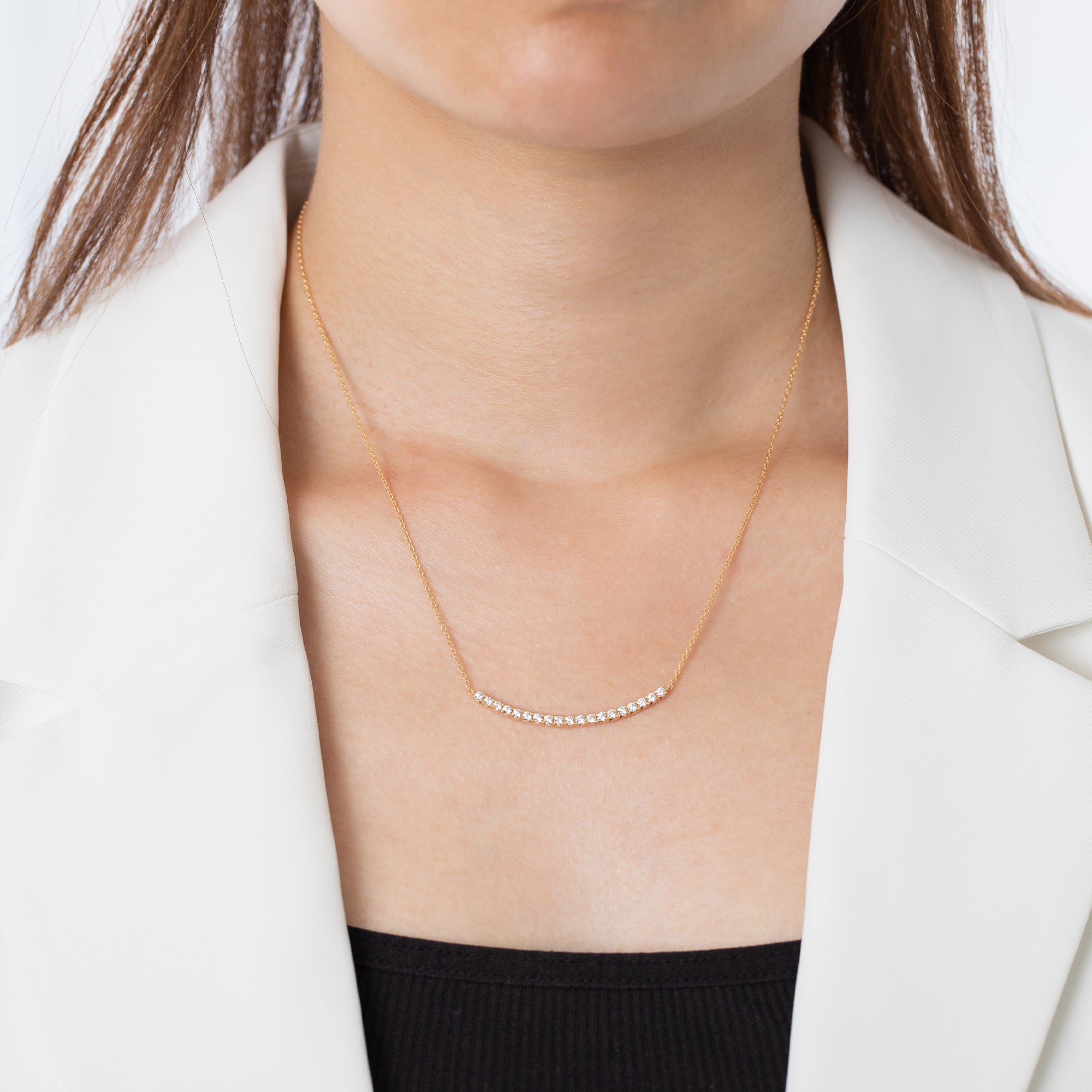 K18/Pt「ディアライン EXラージ」ネックレス