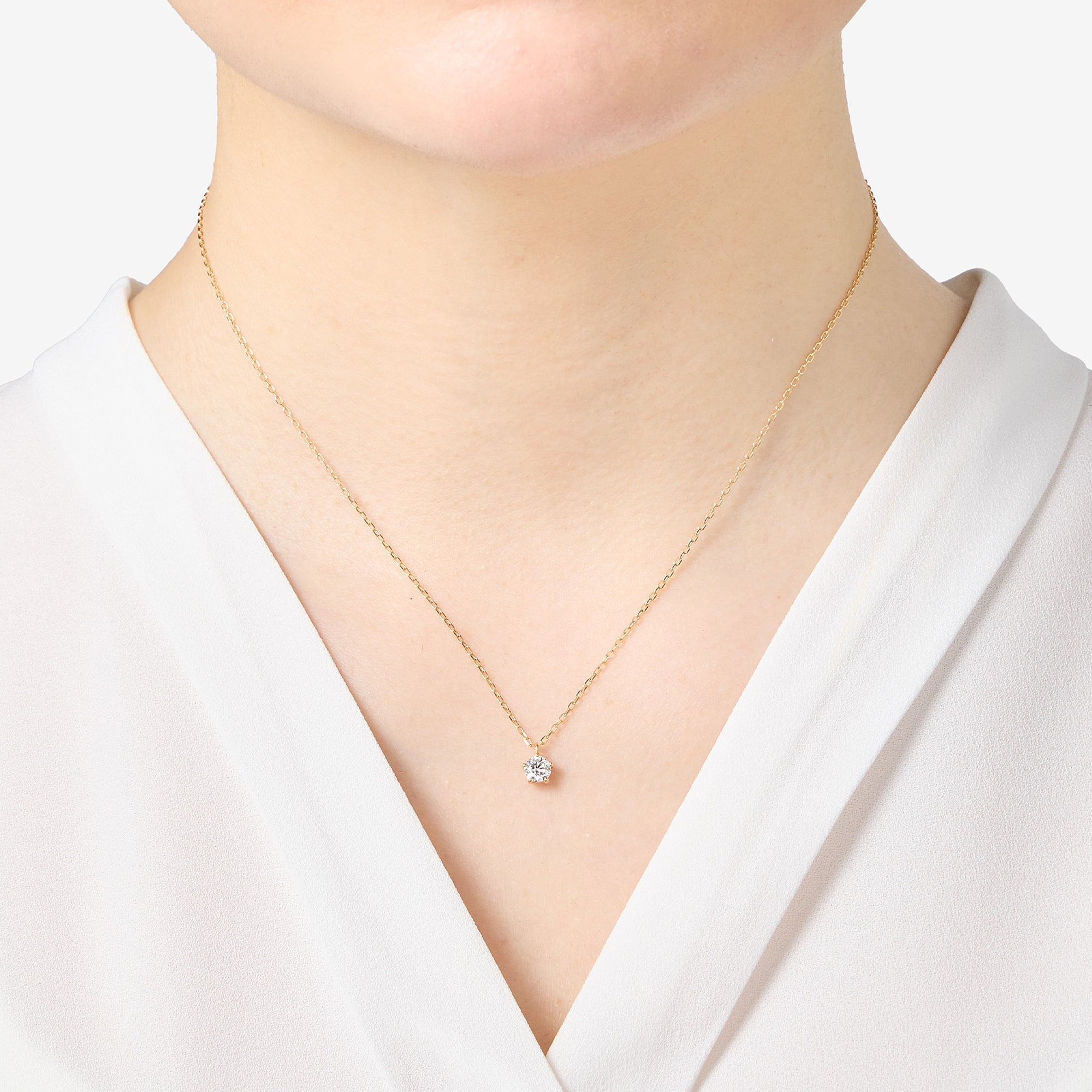 7月9日発売  K18/Pt「0.3ct ステラ」ネックレス　